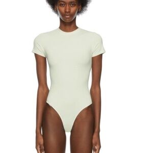 SKIMS Cream Cotton Bodysuit